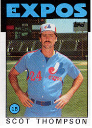 1986 Topps Baseball Cards      093      Scot Thompson